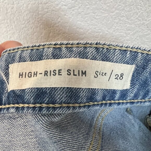 Anthropologie Jeans Slim Distressed 28 - Picture 10 of 13